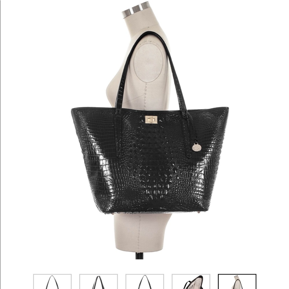 Brahmin- XL Annika Black Melbourne tote